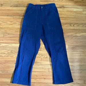 Big bud press work trouser sz small navy blue pre loved